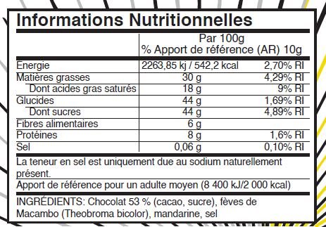 Tablette de chocolat "Cuatro mundos"